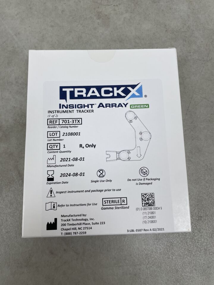 701-3TX - TRACKX TECHNOLOGY - Insight ARRAT Green, Instrument Tracker (1 of 2), (BX/1) - ( Expiry Date: 2024-08-01 )