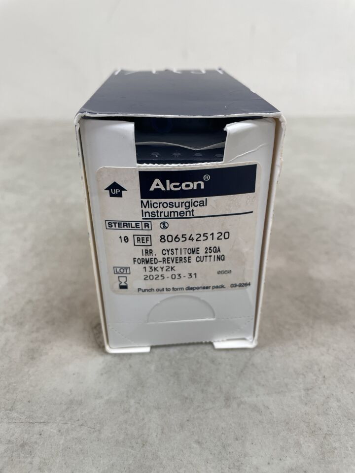 8065425120 - ALCON - Microsurgical Instruments Formed-Reverse Cutting 25Ga , (BX/10) - ( Expiry Date: 2025-03-31 )