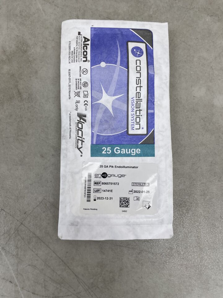 8065751572 - ALCON - Engauge 25 GA Pik Endoilluminator, (EA) - ( Expiry Date: 2023-12-31 )
