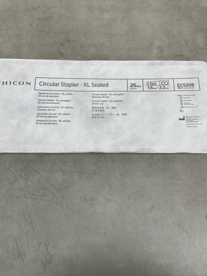 ECS25B - ETHICON - Ethicon XL Sealed Circular Stapler, 25mm x 37cm, (EA) - ( Expiry Date: 2025-11-30 )