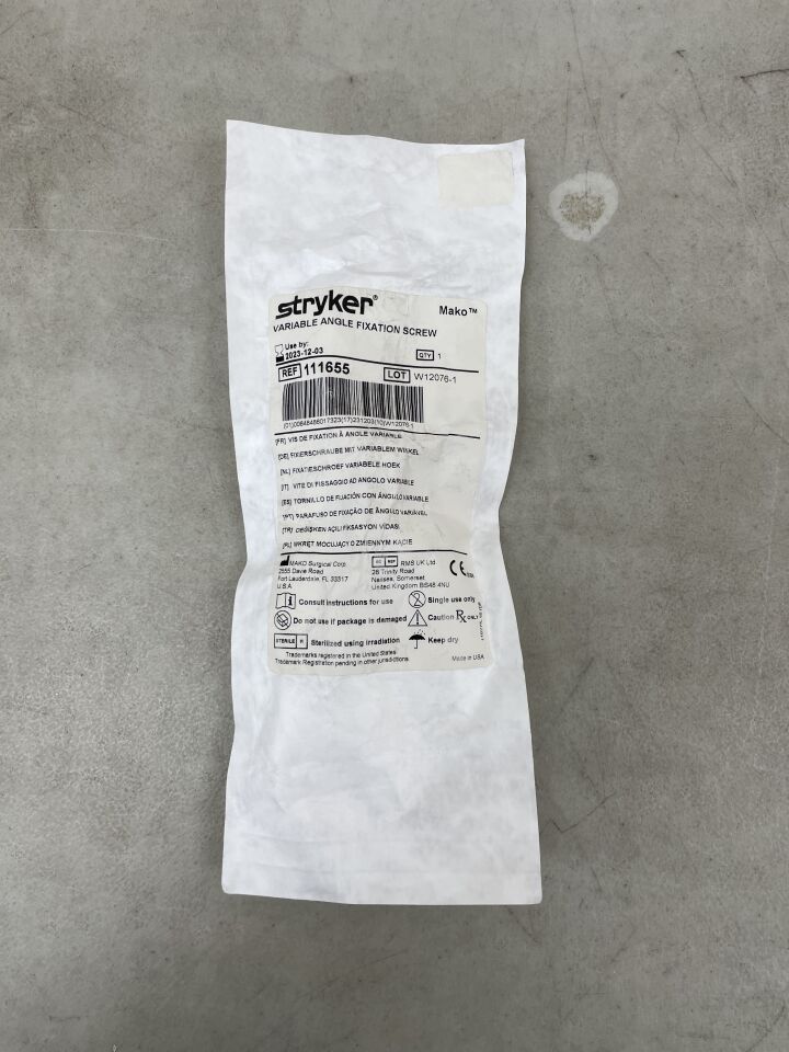 111655 - STRYKER - Variable Angle Cortical Fixation Screw, (EA) - ( Expiry Date: 2024-01-18 )