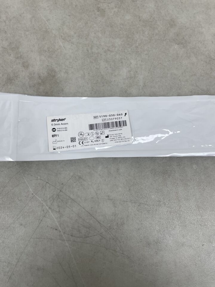 5190-030-060 - STRYKER - 6.0mm Acorn Bur, (EA) - ( Expiry Date: 2024-05-01 )