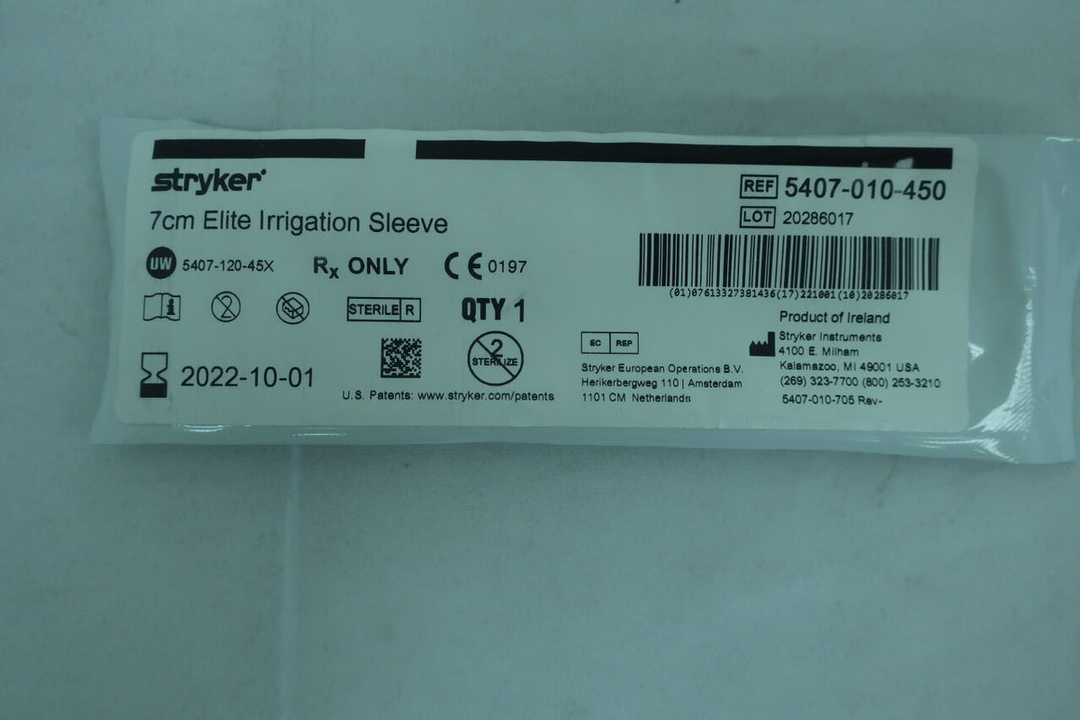 5407-010-450 - STRYKER - Elite Irrigation Sleeve, 7cm, (EA)