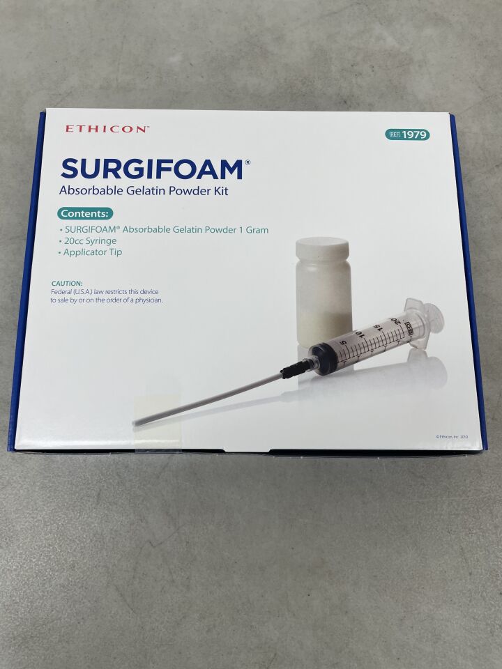 1979 - ETHICON - Surgifoam Absorbable Gelatin Powder Kit, 1g, (BX/1) - ( Expiry Date: 2025-07-24 )