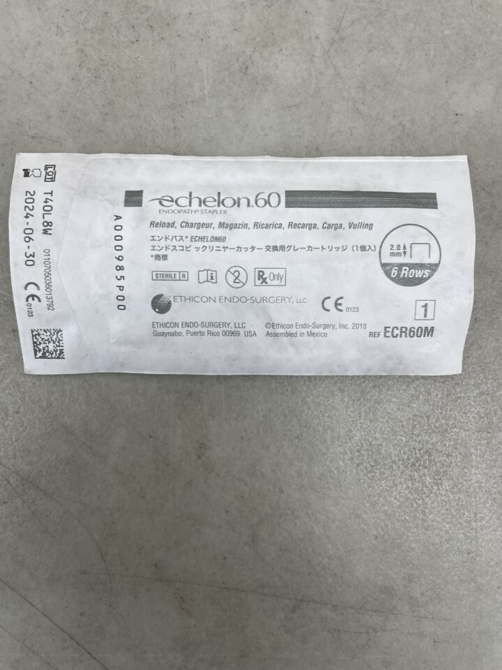 ECR60M - ETHICON - Echelon Endopath Stapler Reload, For 60 mm Endoscopic Staplers, Gray, (EA) - ( Expiry Date: 2024-06-30 )