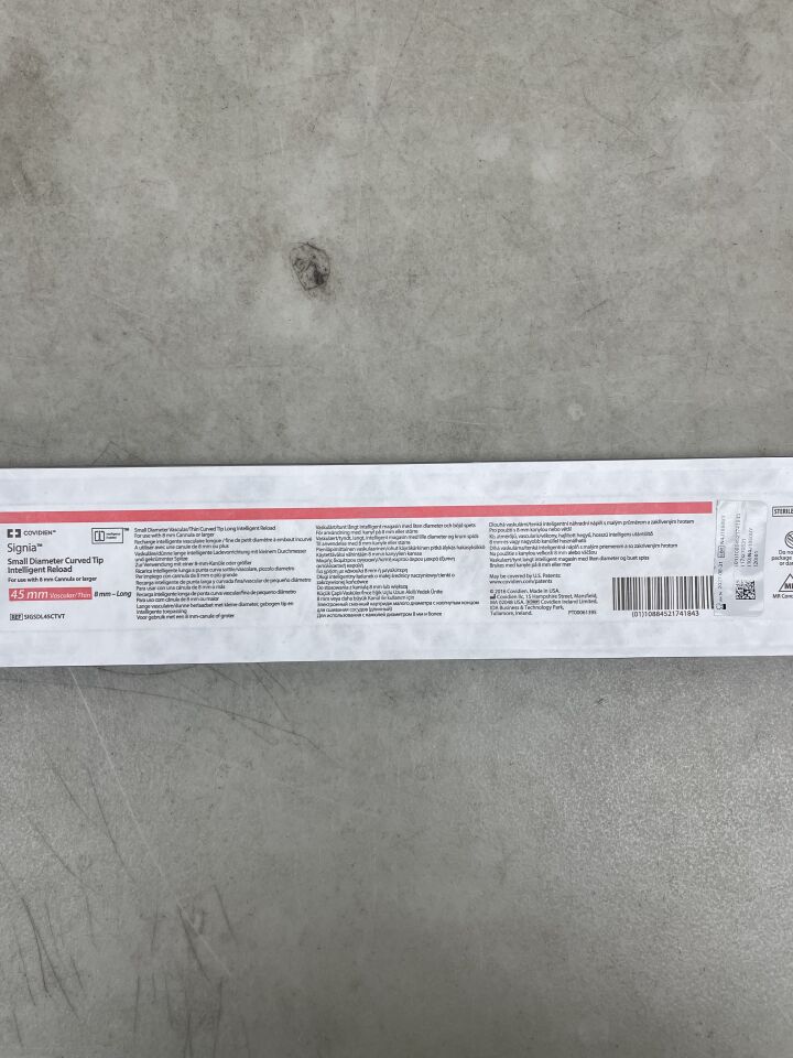 SIGSDL45CTVT - COVIDIEN - Signia 小直徑彎頭智慧型裝彈器，45mm，（EA）-（有效期至：2027-08-31）