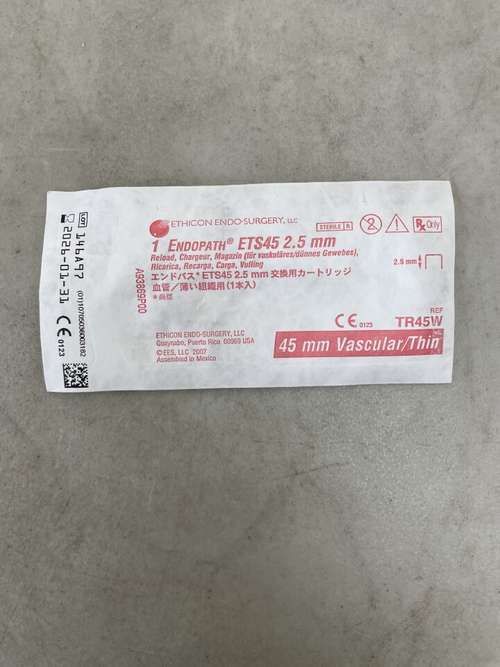 TR45W - ETHICON - Endopath ETS 鉸接式直線切割器替換裝，45 毫米，白色，（EA）-（有效期至：2026-01-31）