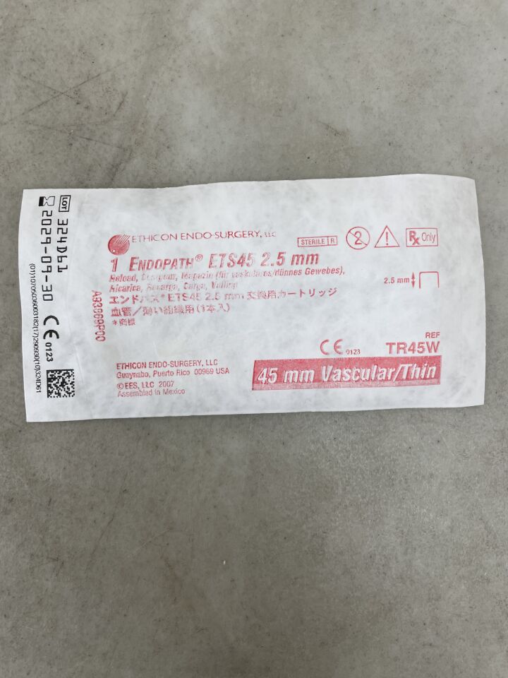 TR45W - ETHICON - Endopath ETS 鉸接式直線切割器替換裝，45 毫米，白色，（EA）-（有效期至：2029-09-30）
