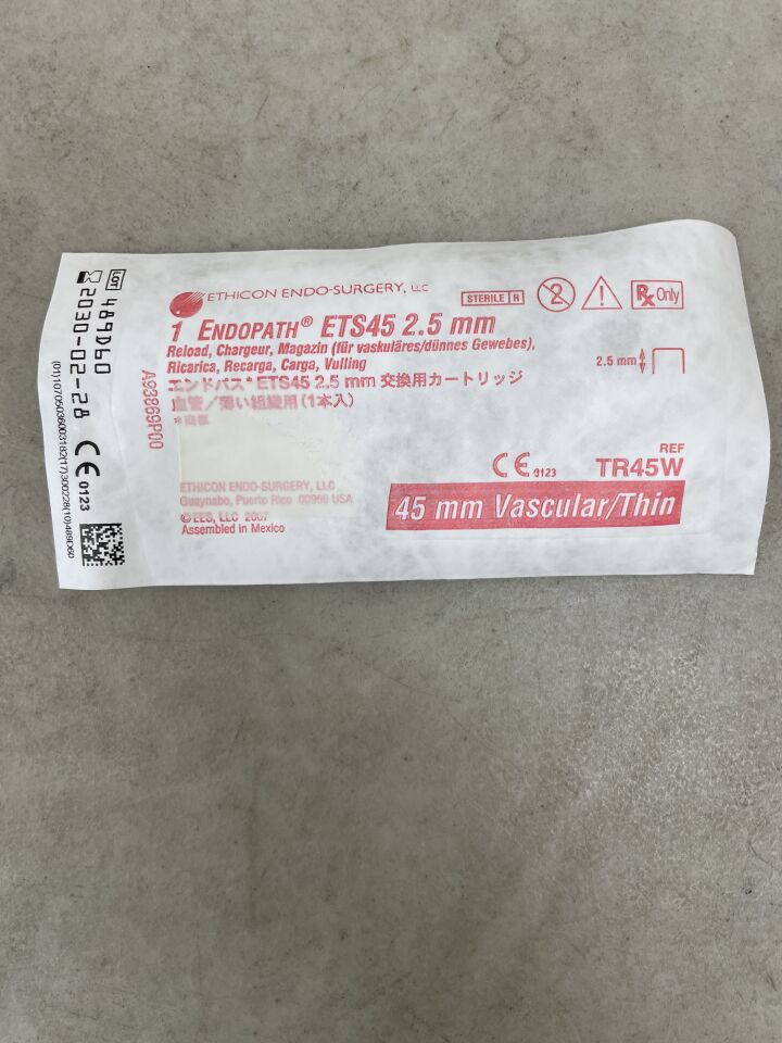 TR45W - ETHICON - Endopath ETS 鉸接式直線切割器替換裝，45 毫米，白色，（EA）-（有效期至：2030-02-28）