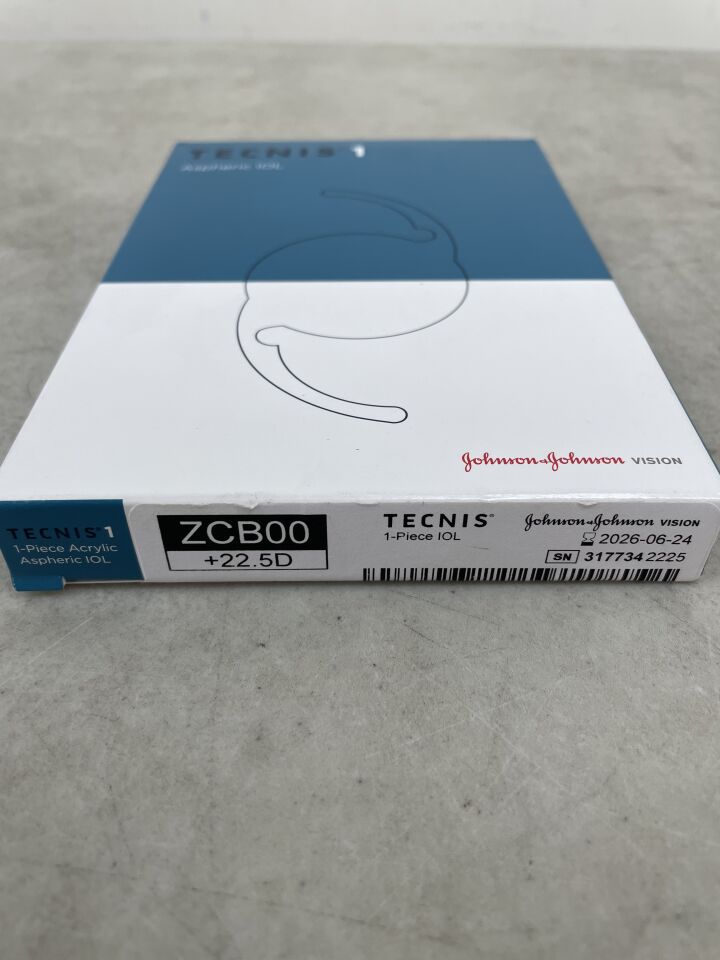 ZCB0000225 - 強生 - tecnis 1 iol，+22.5d，（BX/1）-（效期：2026-06-24）