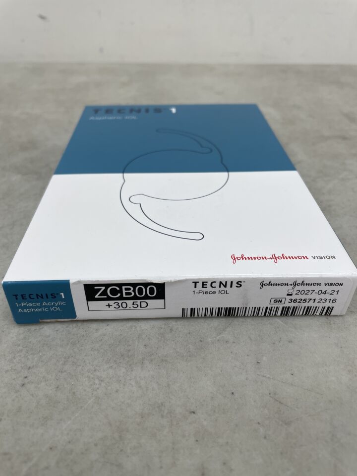 ZCB0000305 - 強生 - tecnis 1 iol，+30.5d，（BX/1）-（效期：2027-04-21）