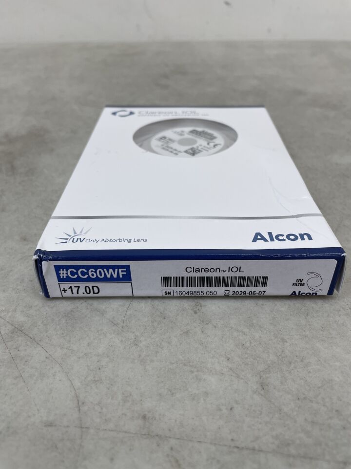 CC60WF.170  -  ALCON  -  Clareon Aspheric UV Absorbing IOL, 17.0D , ( BX/1 )  -  ( Expiry Date : 2029-06-07 )