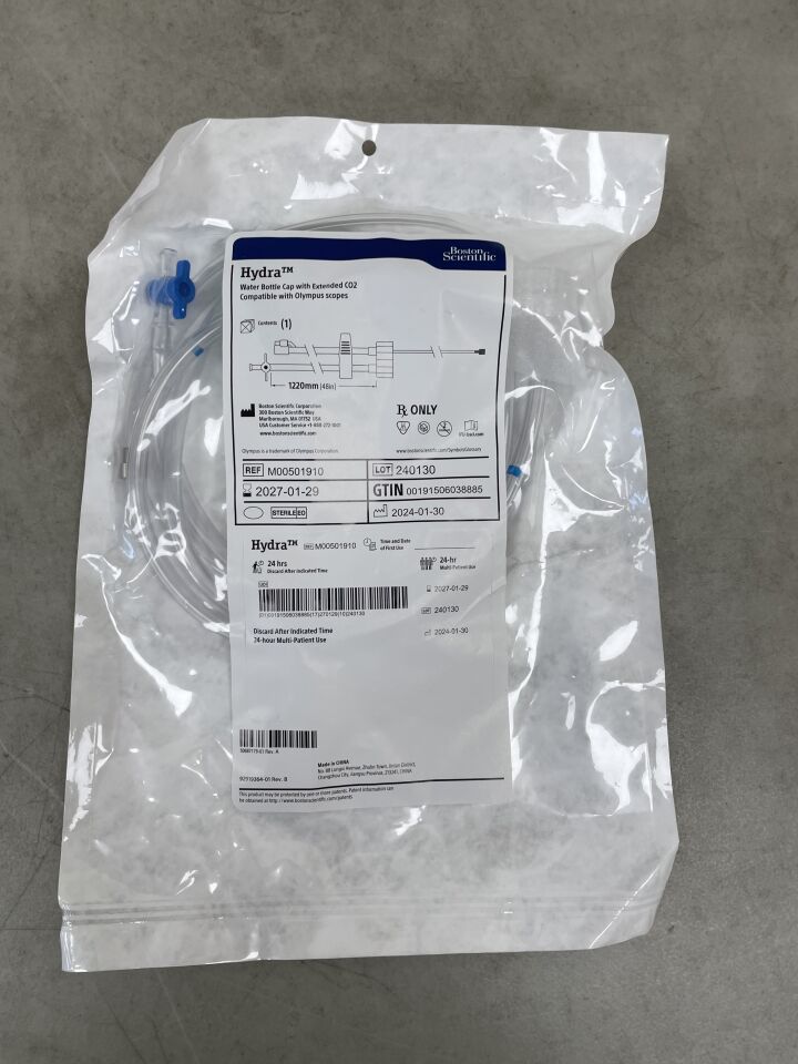 191 - BOSTON SCIENTIFIC - Tapa para botella de agua Hydra con CO2 extendido, compatible con telescopios Olympus (unidades) - (Fecha de caducidad: 29/01/2027)