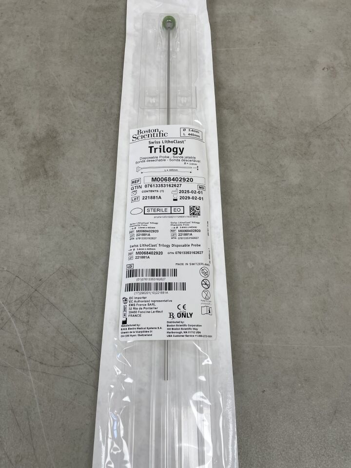 840292 - BOSTON SCIENTIFIC - Swiss LithoClast Trilogy 一次性探針 - 3.4 x 445mm，（EA）-（有效期至：2029-02-01）