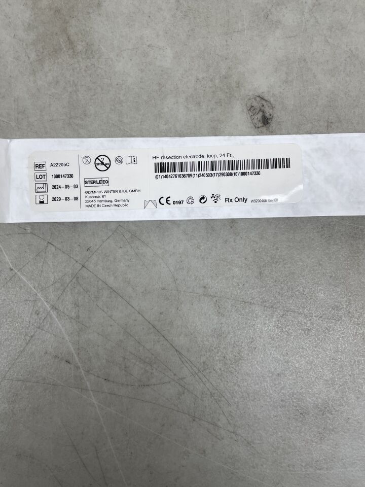 A22205C - 奧林巴斯 - 高頻切除電極，環形，24F，（EA）-（有效期限：2029-03-08）