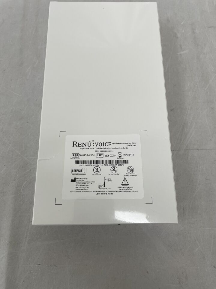 08-015-04-V04 - CYTOPHIL - RENU Gel Injectable Vocal Fold Medlalization Implant 1.5cc, (BX/1) - ( Expiry Date: 2025-08-07 )