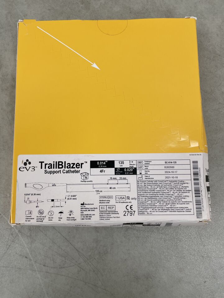 SC-014-135 - EV3 - trailblazer support catheter 0.014" x 135cm, (BX/5) - ( Expiry Date: 2024-10-17 )
