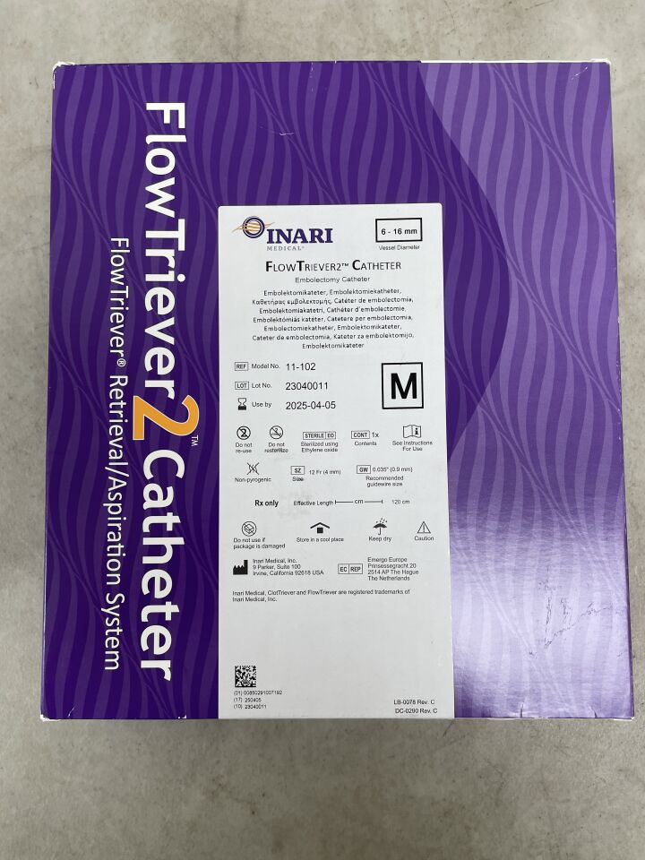 11-102 - INARI MEDICAL - FlorTriever 2 Catheter, Medium, 12Fr, 120 cm, (BX/1) - ( Expiry Date: 2025-04-05 )