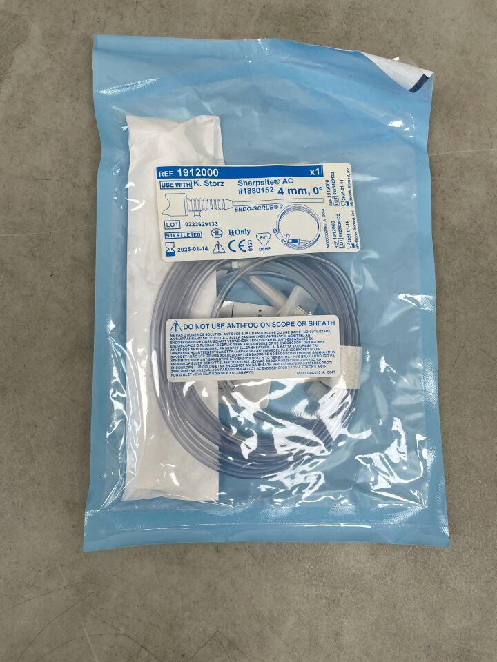 1912000 - MEDTRONIC - Endo-Scrub 2 Lens Cleaning Sheath w/Tubing for Karl Storz Scope 7230AA, Medtronic 1880152, 4mm, 0 Degree, (EA) - ( Expiry Date: 2024-08-09 )