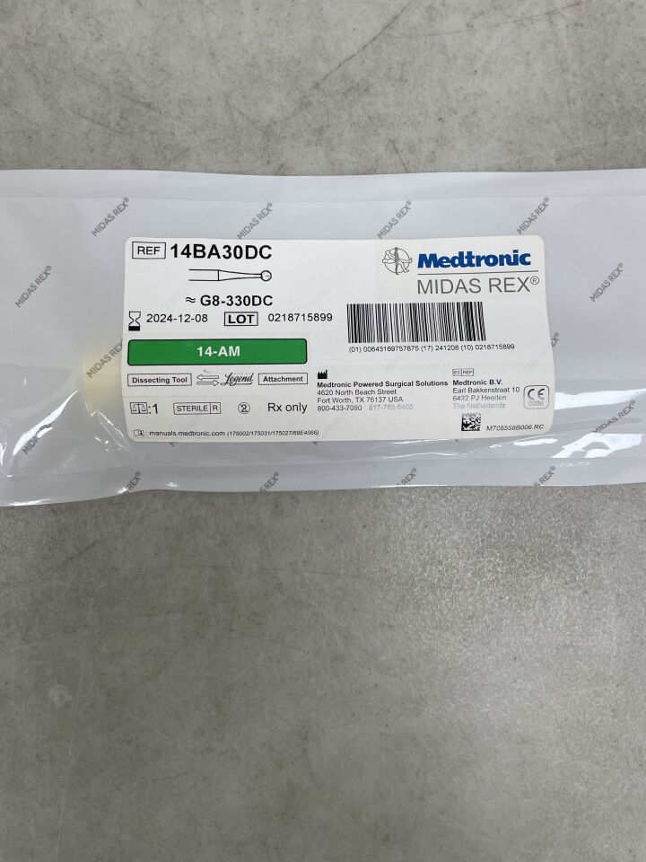14BA30DC - MEDTRONIC - Midas Rex Coarse Diamond Ball Cutting Burr, 3 mm Head Diameter, 14 cm Shaft Length, (EA) - ( Expiry Date: 2024-12-08 )