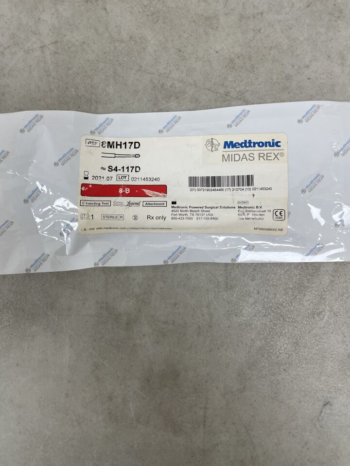 8MH17D - MEDTRONIC - Midas Rex Match Head Fluted Cutting Burr, 1.7 mm Head Diameter, 8 cm Shaft Length, (EA) - ( Expiry Date: 2021-07-04 )