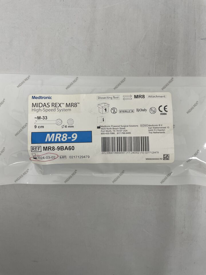 MR8-9BA60 - MEDTRONIC - midas rex mr8, ball fluted 9cm, 6mm, (EA) - ( Expiry Date: 2024-04-27 )
