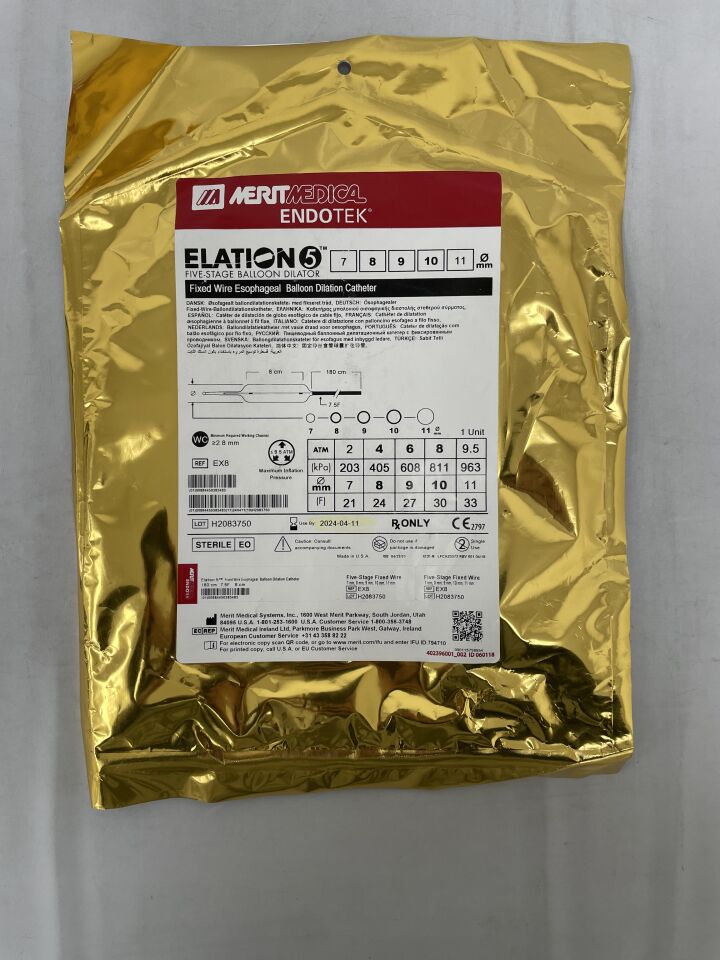 EX8 - MERIT MEDICAL - Elation Fixed Wire Esophageal Balloon Dilation Catheter 8-9-10mm x 180cm, (EA) - ( Expiry Date: 2025-04-03 )