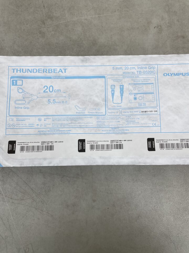 TB-0520IC - OLYMPUS - Thunderbeat Handpiece 5mm x 20cm Inline Grip, (EA) - ( Expiry Date: 2025-06-30 )
