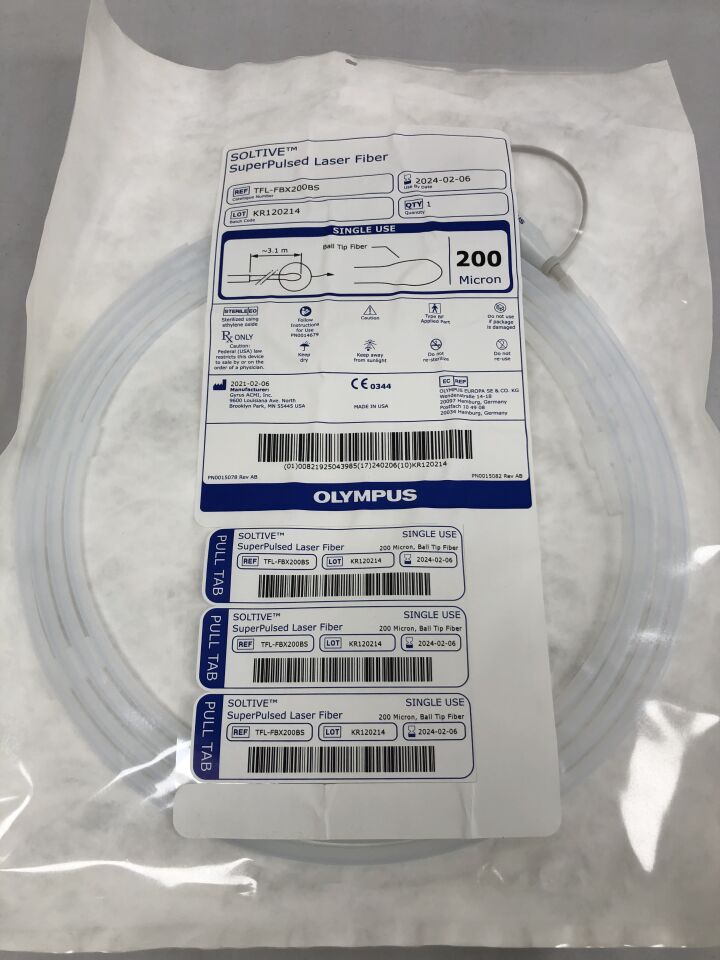TFL-FBX200BS - OLYMPUS - soltive superpulsed ball tip laser fiber 200 micron, (EA) - ( Expiry Date: 2025-03-30 )