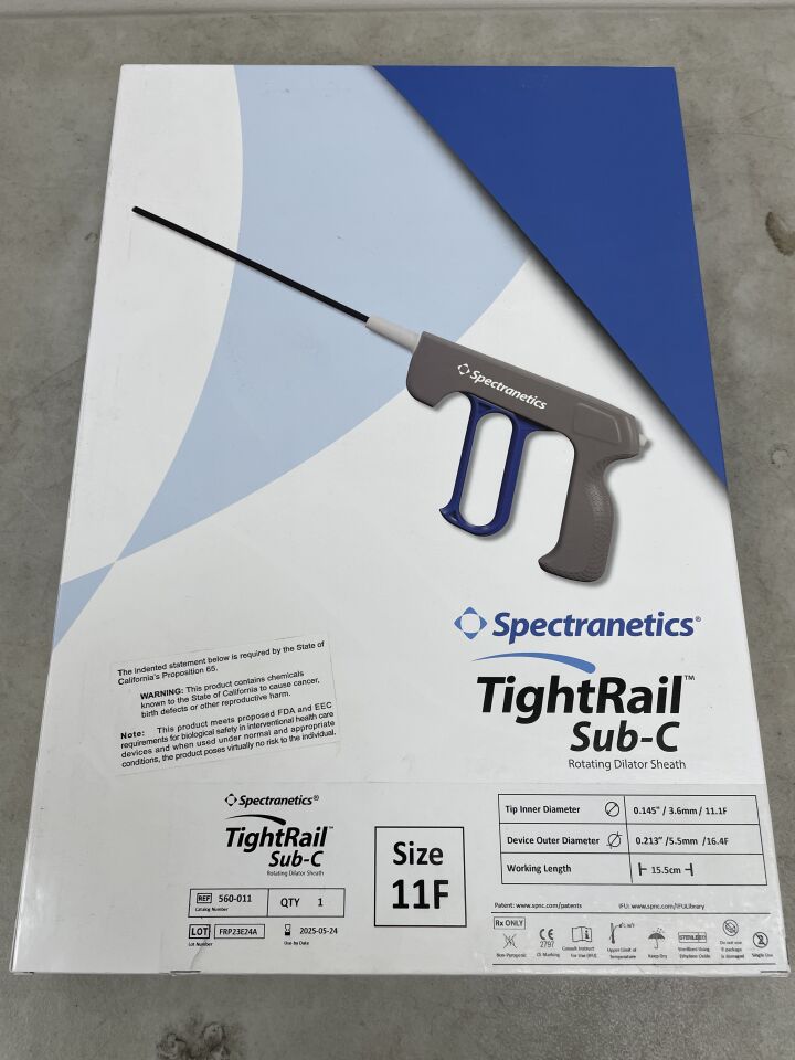 560-011 - SPECTRANETICS - TightRail Sub-C 11F Rotating Dilator Sheath, (BX/1) - ( Expiry Date: 2025-05-24 )