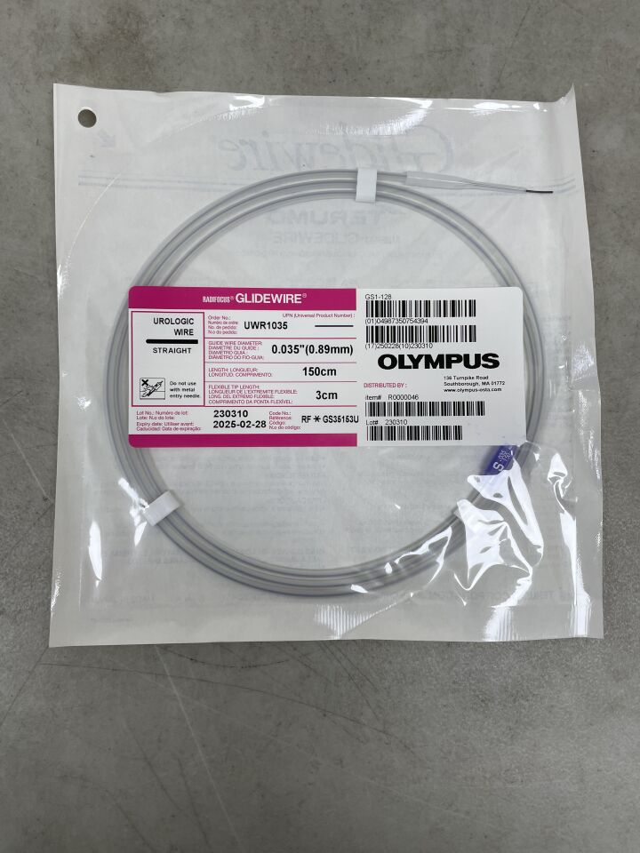 UWR1035 - TERUMO - Radifocus Glidewire Straight, Urologic Wire - .035" x 150cm x 3cm
, () - ( Expiry Date: 2025-02-28 )