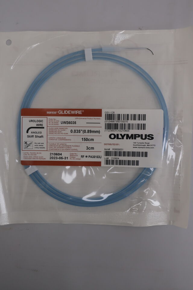 UWS6035 - TERUMO - Radifocus Glidewire - Angled Stiff Shaft, Urologic Wire - .035" x 150cm x 3cm
, () - ( Expiry Date: 2025-02-28 )