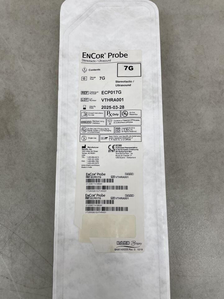 ECP017G - BARD - ENCOR Probe Stereotactic/Ultrasound 7G, (EA) - ( Expiry Date: 2025-03-28 )