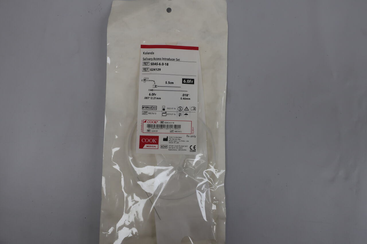 G24129 - COOK - Kolenda Salivary Access Introducer Set 2.2mm x 5.5cm, (EA) - ( Expiry Date: 2025-10-24 )