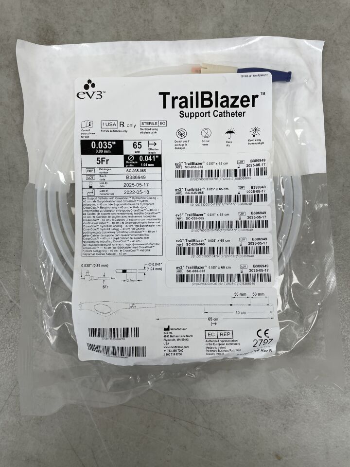 SC-035-065 - EV3 - Trailblazer Support Catheter 0.035" x 65cm, (EA) - ( Expiry Date: 2025-05-17 )