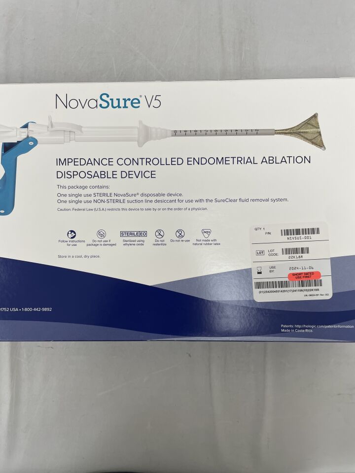 NSV5US-001 - HOLOGIC - NovaSure V5 Impedance Controlled Endometrial Ablation Kit, (BX/1) - ( Expiry Date: 2025-06-17 )