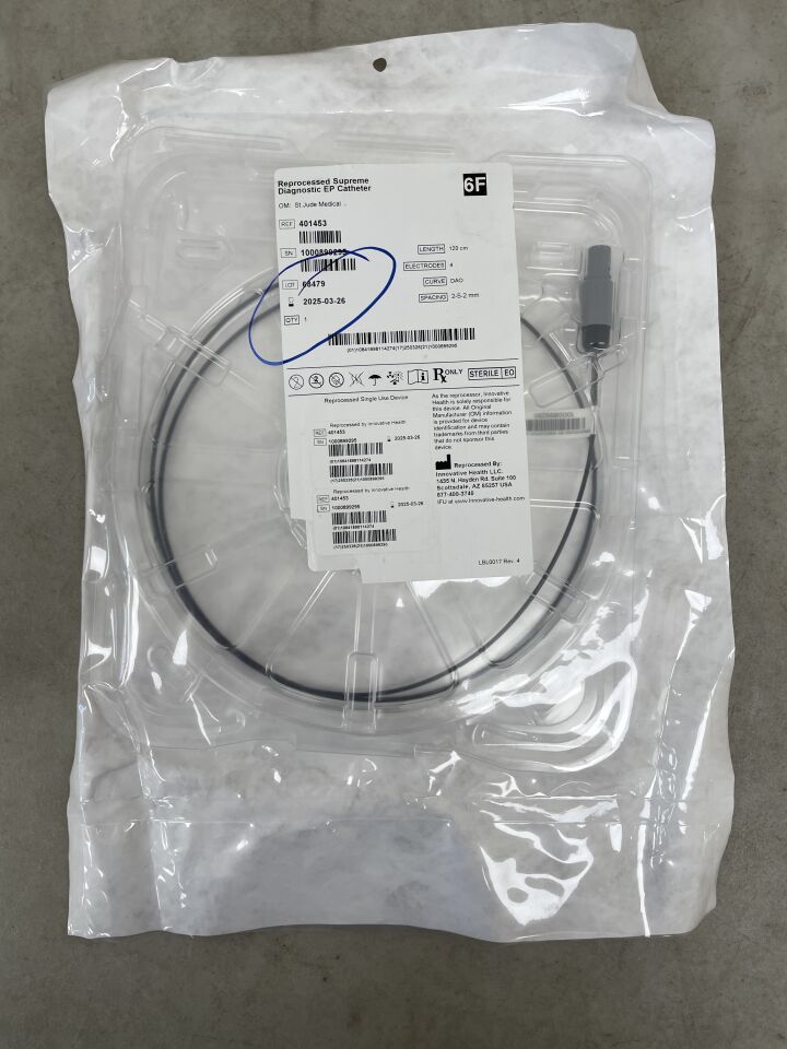 401453REP - INNOVATIVE HEALTH - SJM Supreme Electrophysiology Catheter - 2-5-2mm - DAO - 6Fr x 120cm, (EA) - ( Expiry Date: 2025-03-26 )
