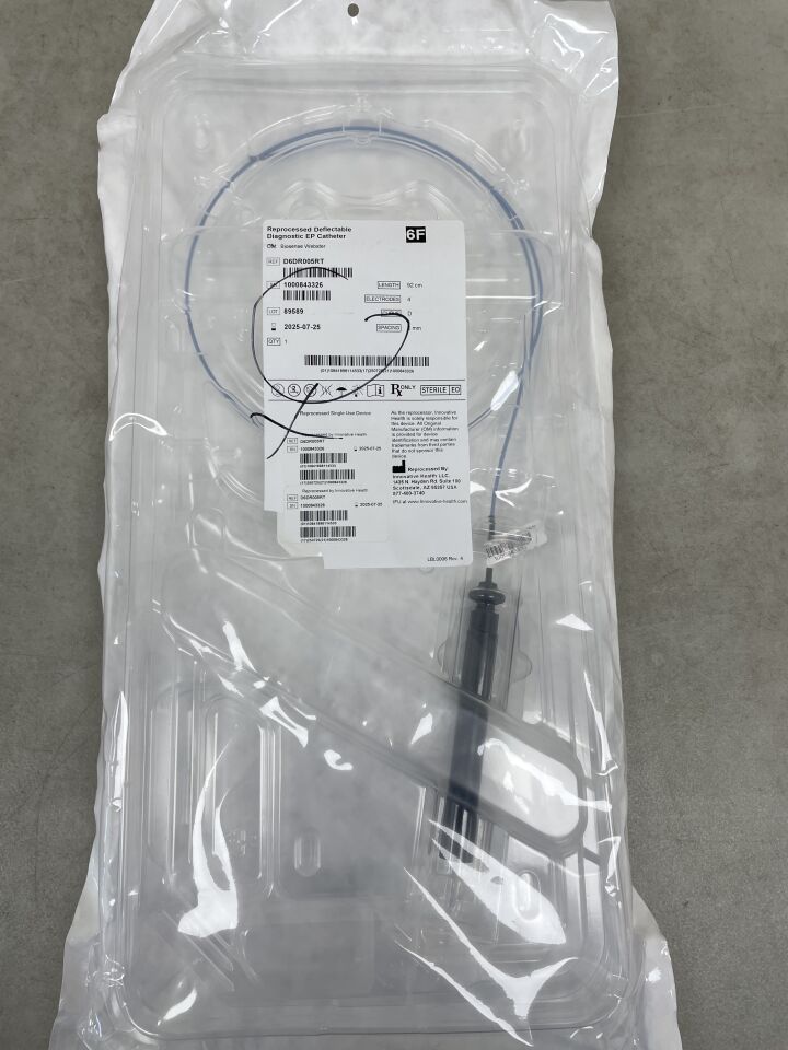D6DR005RTREP - INNOVATIVE HEALTH - BIOSENSE WEBSTER Electrophysiology Catheter - Deflectable Tip - 5mm - D-Type/Blue - 6Fr x 92cm, (EA) - ( Expiry Date: 2025-07-25 )