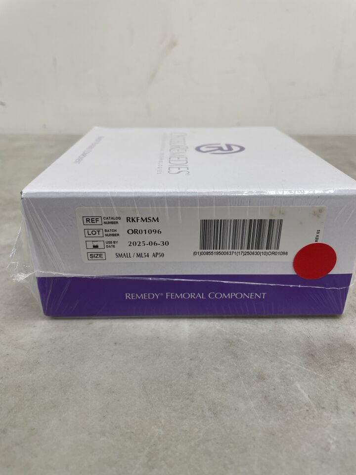 RKFMSM - OSTEOREMEDIES - REMEDY Femoral Component, 54mm, (BX/1) - ( Expiry Date: 2025-06-30 )