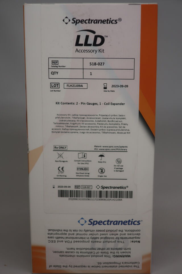 518-027 - SPECTRANETICS - LLD Lead Locking Device Accessory Kit, (BX/1) - ( Expiry Date: 2025-01-31 )