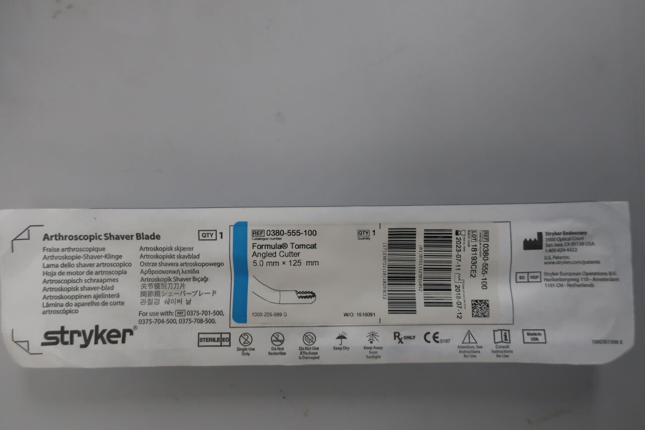 0380-555-100 - STRYKER - formula 5.0mm angled tomcat, (EA) - ( Expiry Date: 2025-10-01 )