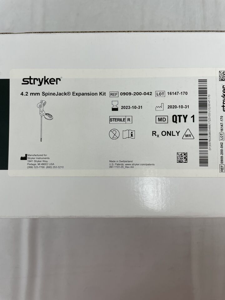 0909-200-042 - STRYKER - Vexim SpineJack Expansion Kit, 4.2mm, (BX/1) - ( Expiry Date: 2025-06-30 )