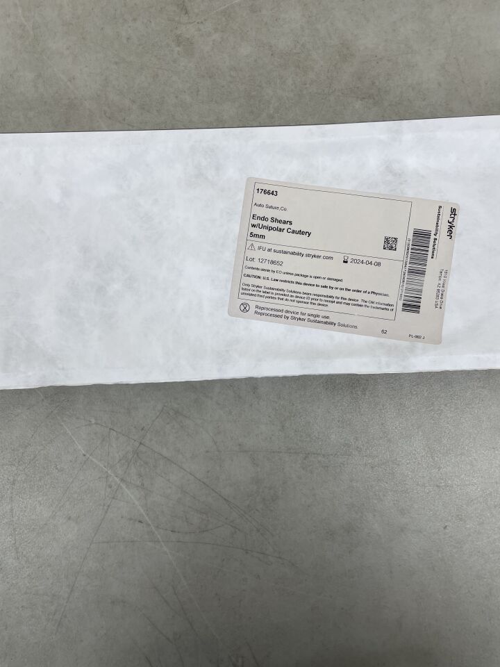 176643REP - STRYKER - Covidien Endo Shears w/Unipolar Cautery 5mm, (EA) - ( Expiry Date: 2024-04-08 )