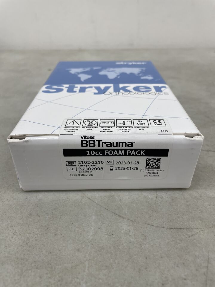 2102-2210 - STRYKER - Orthovita Vitoss BBTrauma 10cc Foam Pack, (BX/1) - ( Expiry Date: 2025-01-28 )