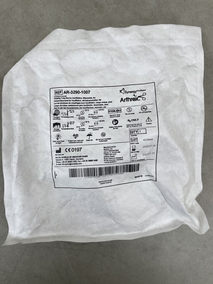 AR-3290-1007 - ARTHREX - Juego de tubos calefactados, conector ISO (unidades) - (Fecha de caducidad: 16/07/2026)