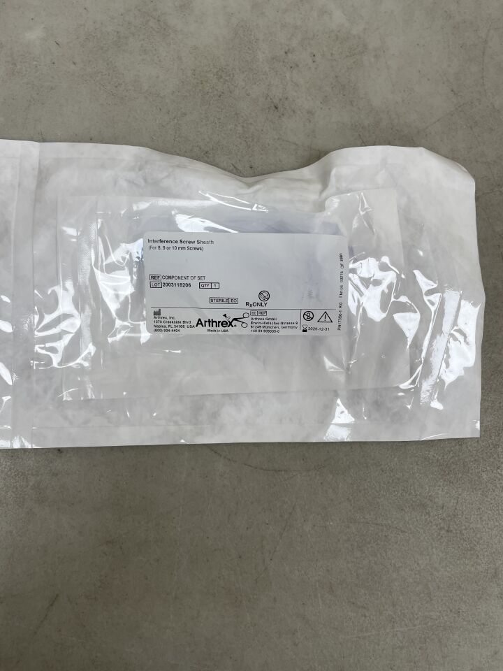 CO-AR-6551CL - ARTHREX - Componente de la vaina para tornillos de interferencia (AR-6551CL) (para tornillos de 8, 9 y 10 mm), (unidad) - (Fecha de caducidad: 31/12/2026)