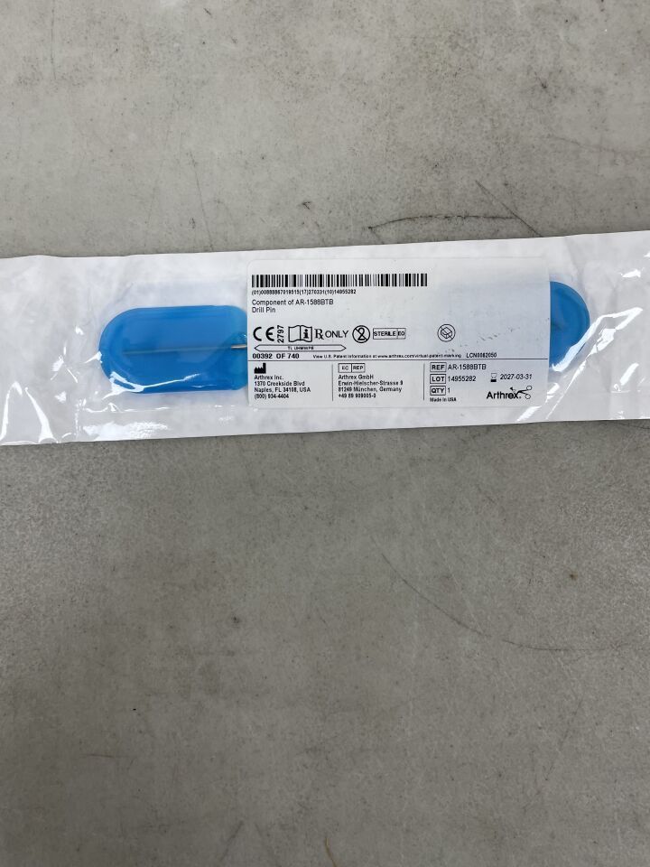 CO-AR-1588BTB - ARTHREX - Componente del pasador de perforación (AR-1588BTB), (unidad) - (Fecha de caducidad: 31/03/2027)