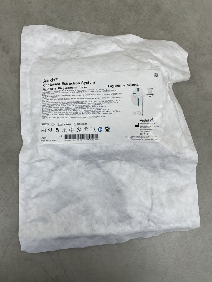 GTB14 - APPLIED MEDICAL RESOURCES - Alexis Contained Extraction System, 14 cm Size, (EA) - ( Expiry Date: 2025-10-13 )