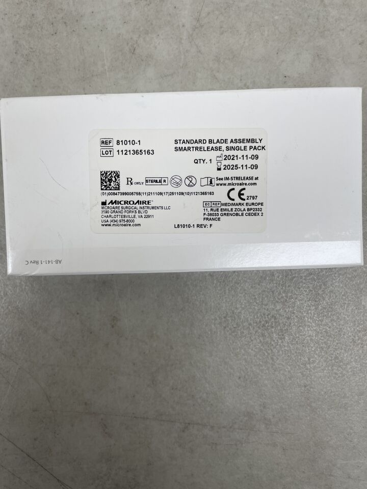81010 - MICRO-AIRE - SmartRelease, Endoscopic Soft Tissue Release, Standard Blade Assembly, (BX/1) - ( Expiry Date: 2025-11-09 )