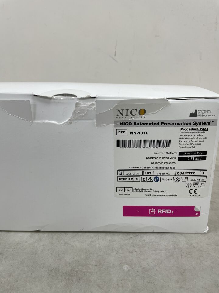 NN-1010 - NICO -  Automated Preservation Pack w/Clamshell Filter, (BX/1) - ( Expiry Date: 2025-08-26 )
